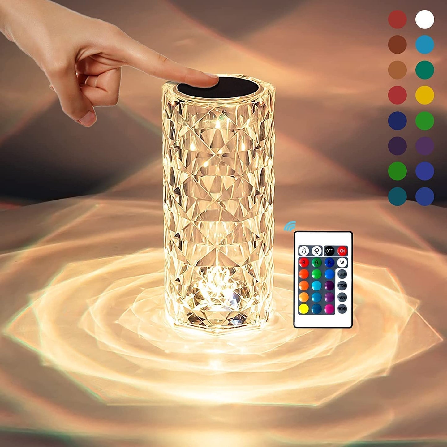 3D M,oon Lamp 7 Colour Changeable Sensor Moon Night Light Lamp